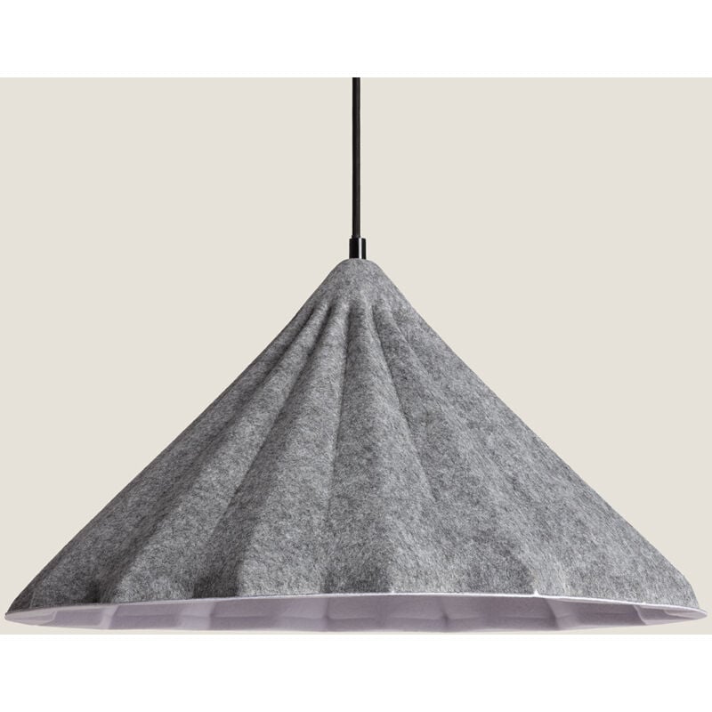 foto del prodotto lampada a sospensione feltro baktya grigio