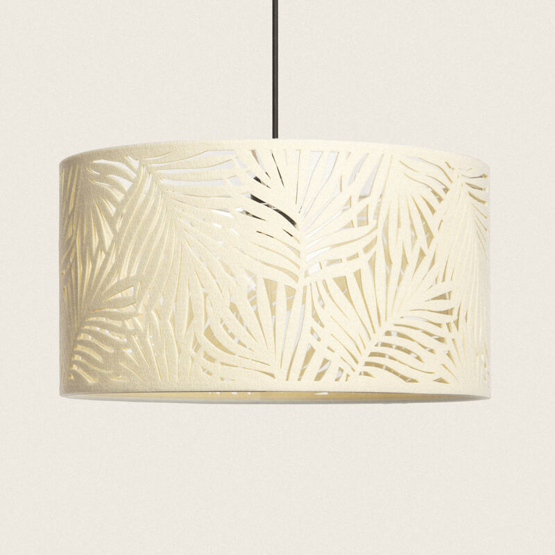 foto del prodotto lampada a sospensione feltro noemia beige