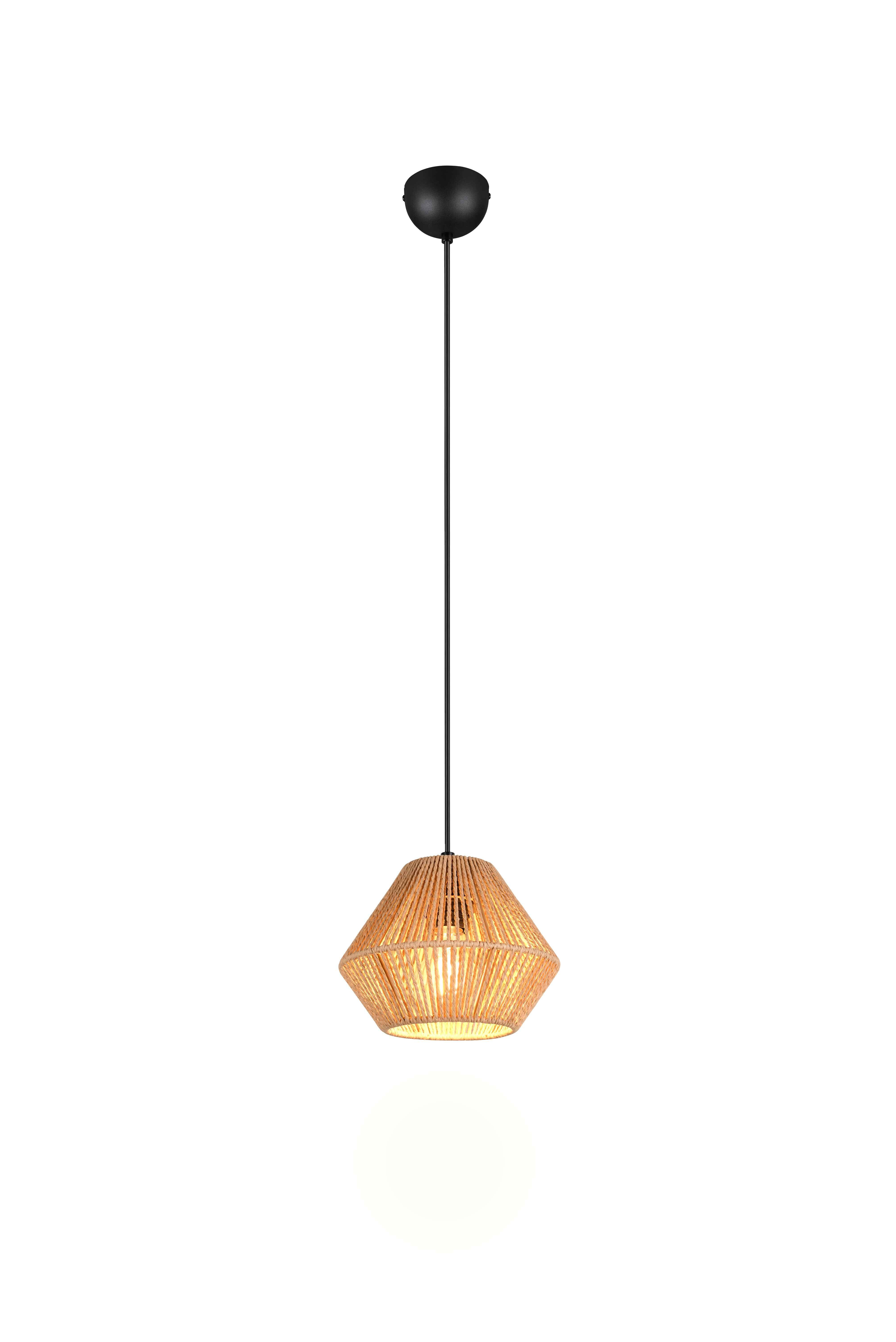 foto del prodotto lampada a sospensione, fibre naturali, d 20 cm, lucille