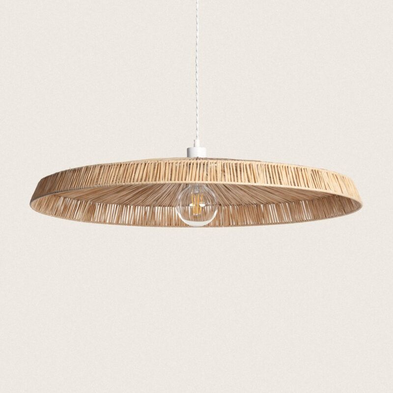 foto del prodotto lampada a sospensione fibre naturali yokho naturale