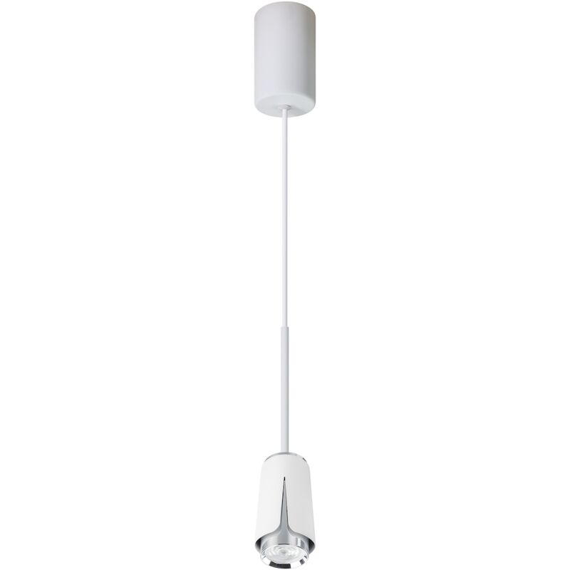 foto del prodotto lampada a sospensione flower bianco cromo 1xgu10
