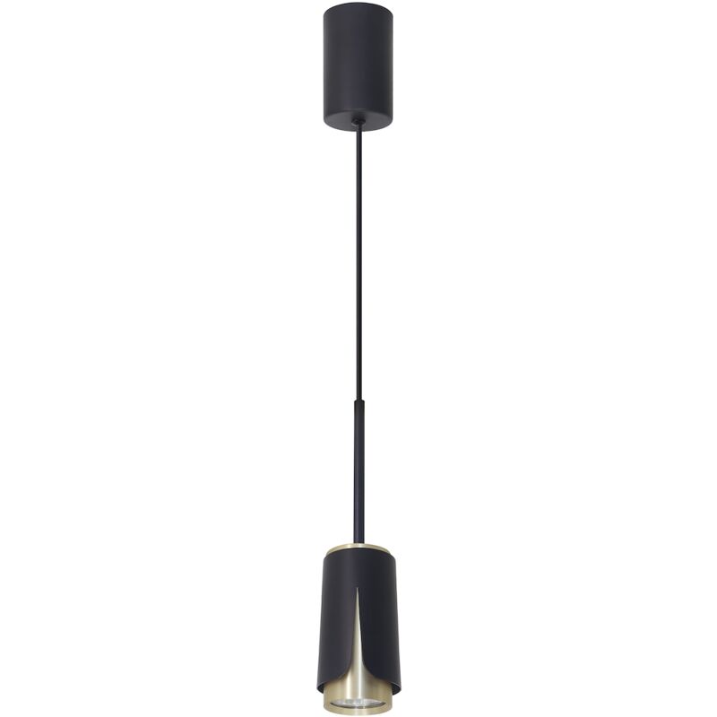foto del prodotto lampada a sospensione flower nero oro 1xgu10