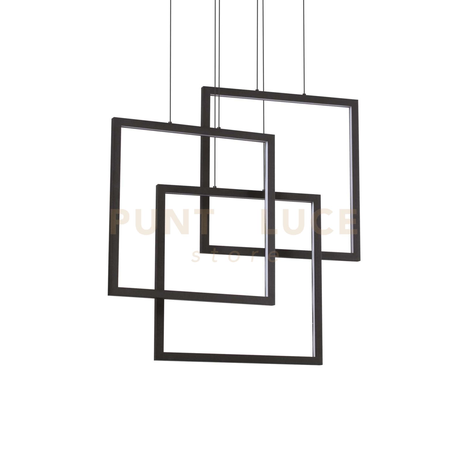 foto del prodotto lampada a sospensione frame sp quadrato nero