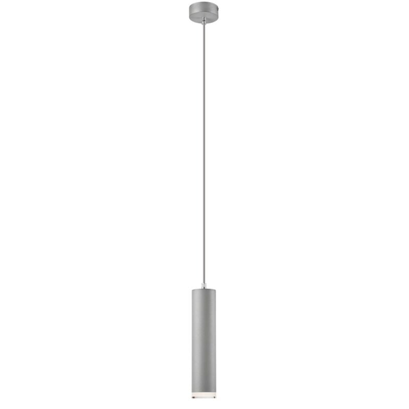 foto del prodotto lampada a sospensione franco, metallo, acrilico, argento, 100x8x8 cm