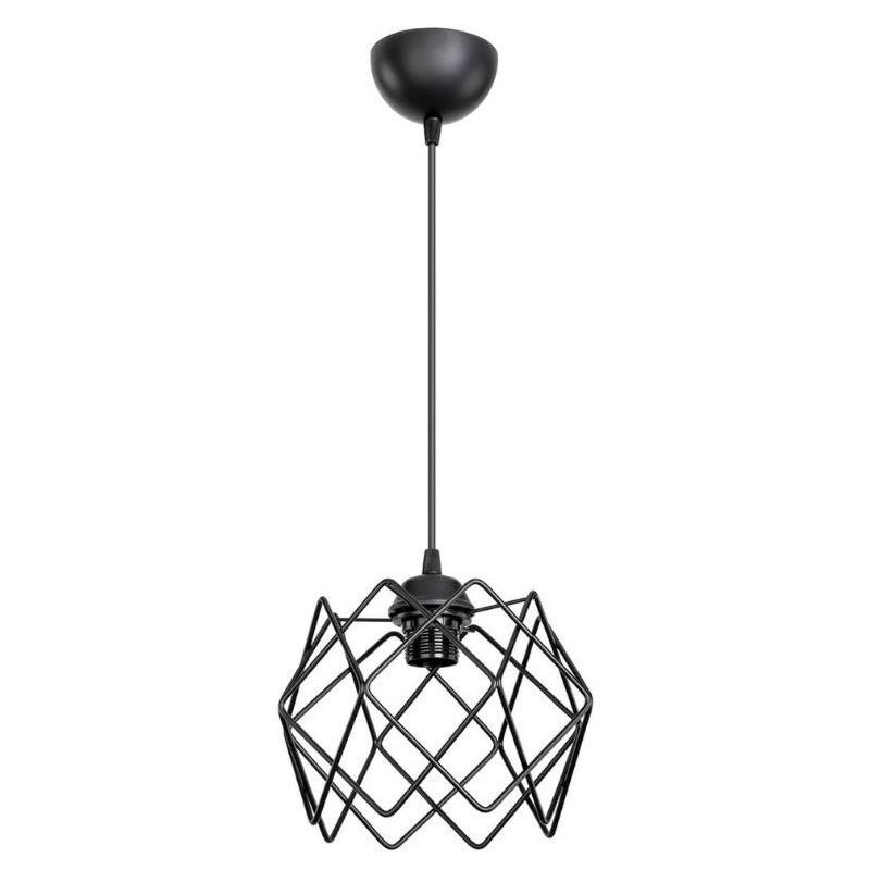 foto del prodotto lampada a sospensione gabbia nero koza mdl3852