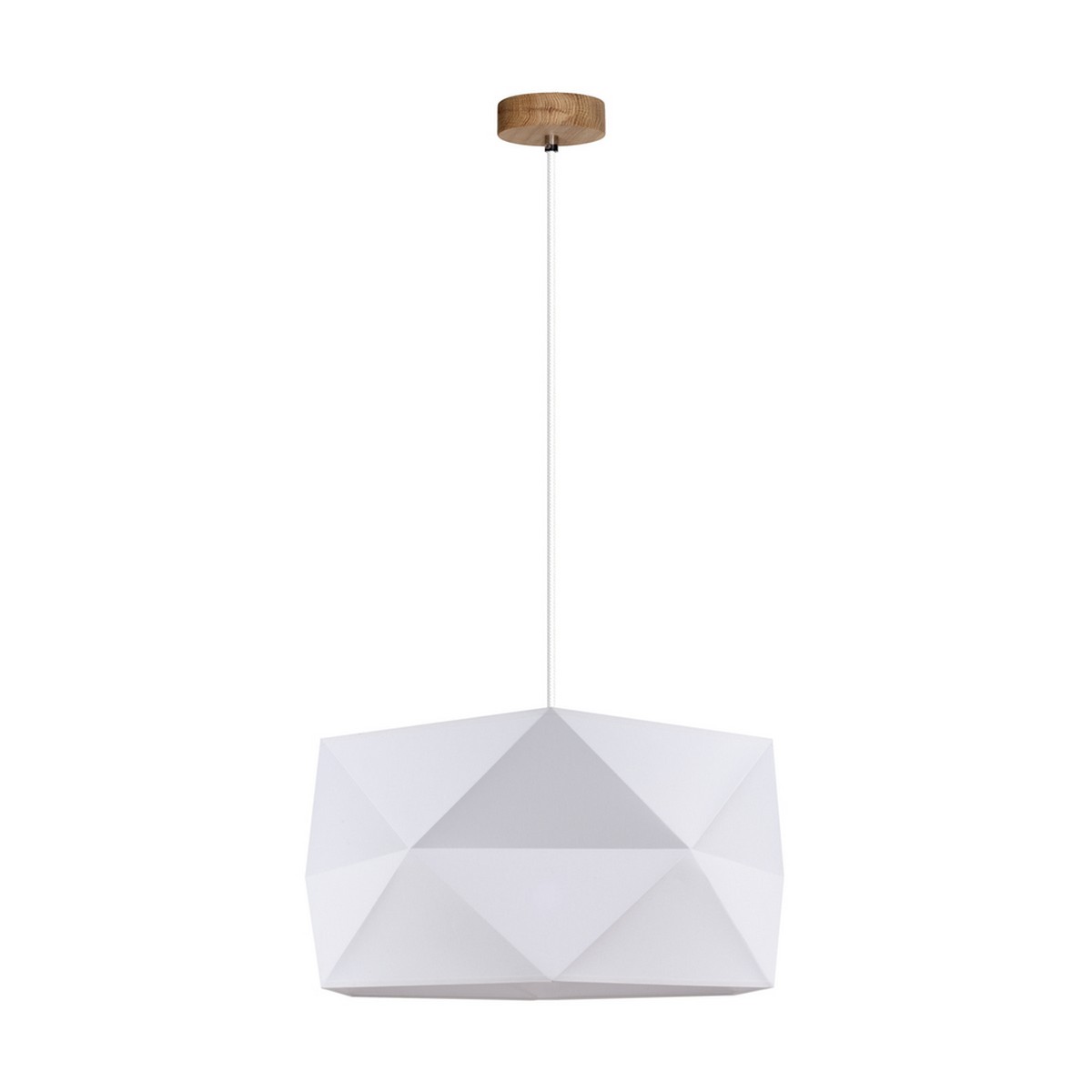 foto del prodotto lampada a sospensione geomerical, marrone, legno, 46,5x46,5x120 cm, epikasa