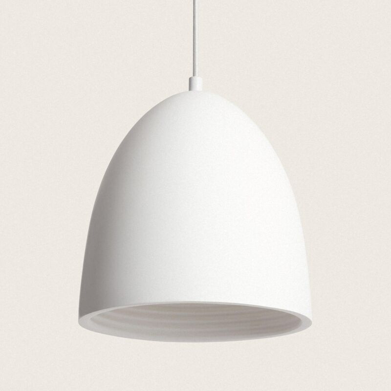 foto del prodotto lampada a sospensione gesso dumion grigio pietra