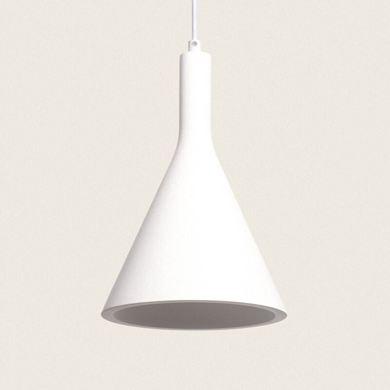 foto del prodotto lampada a sospensione gesso madiun bianco