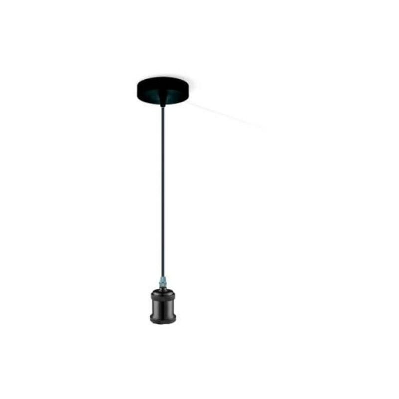 foto del prodotto lampada a sospensione globo oliver, in metallo nero, lampadina non inclusa, glb a31