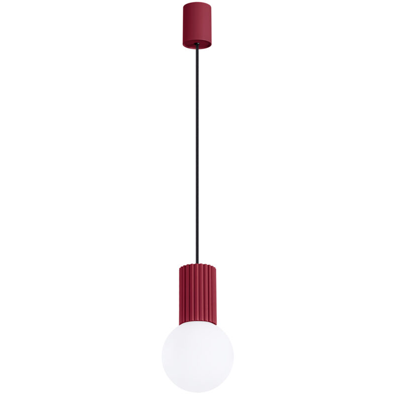 foto del prodotto lampada a sospensione halo borgogna 12x120x12cm sollux