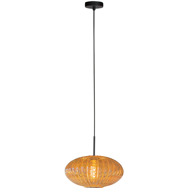 foto del prodotto lampada a sospensione haloswap ambra vetro mexlite