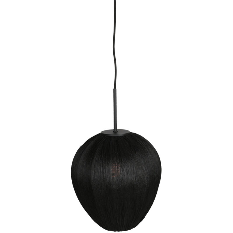 foto del prodotto lampada a sospensione haloswap nero lino 25cm mexlite