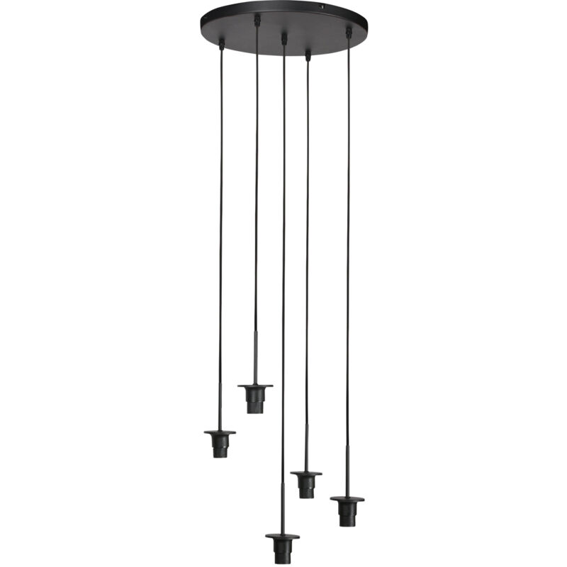 foto del prodotto lampada a sospensione haloswap nero metallo mexlite