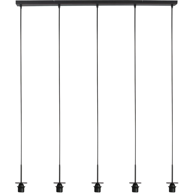 foto del prodotto lampada a sospensione haloswap nero vetro metallo mexlite