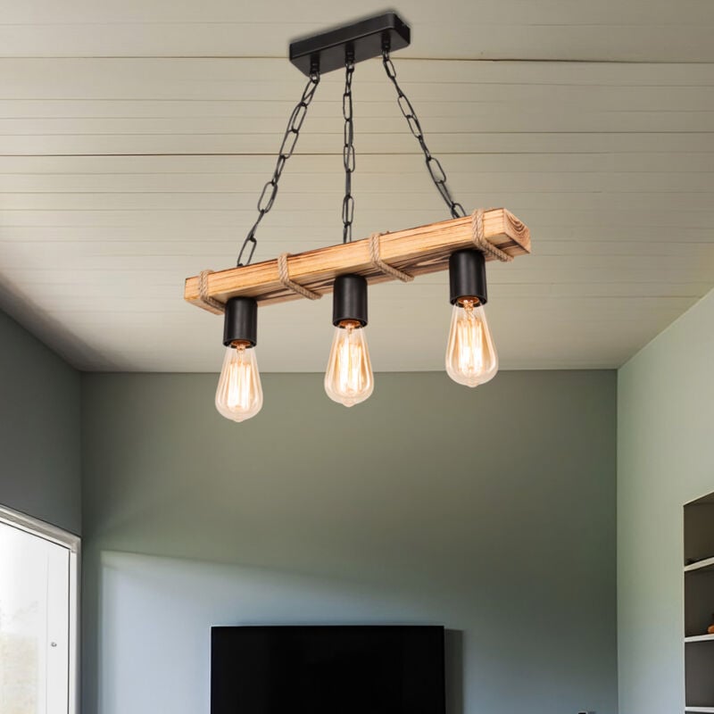 foto del prodotto lampada a sospensione hemel con 3 portalampadine lux.pro