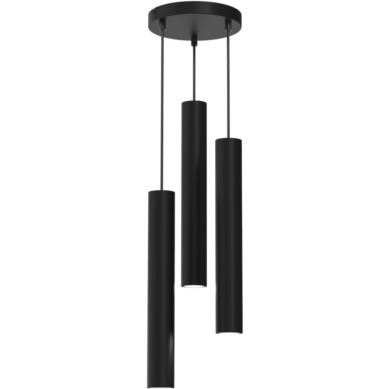 foto del prodotto lampada a sospensione hudson black 3xgu10