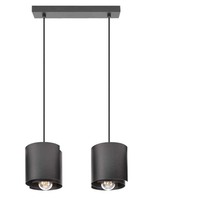 foto del prodotto lampada a sospensione hugo 2, nera