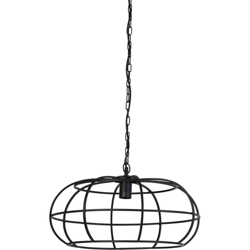 foto del prodotto lampada a sospensione imelda nero metallo light living