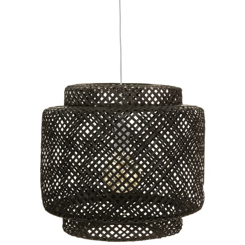 foto del prodotto lampada a sospensione in bamb nero liby d40cm atmosphera cr ateur d int rieur