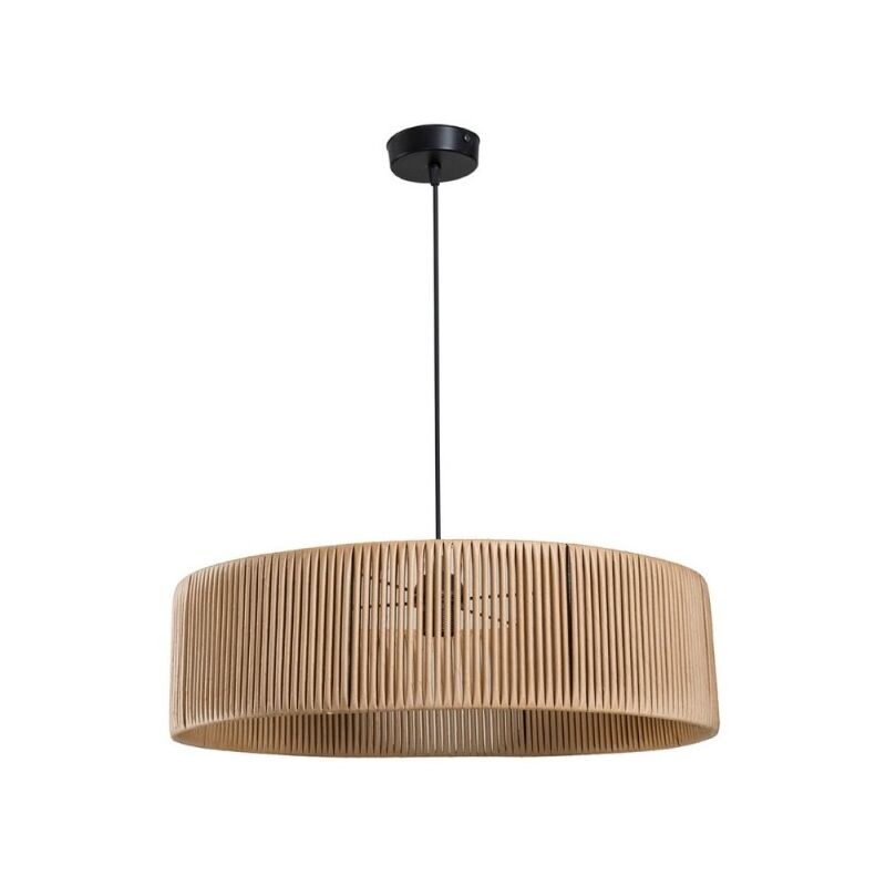 foto del prodotto lampada a sospensione in carta effetto bamboo stile rustico roya asz1747 colore caff 
