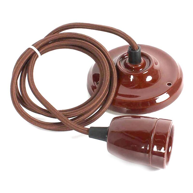 foto del prodotto lampada a sospensione in ceramica e27 5 colori