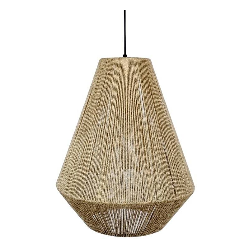 foto del prodotto lampada a sospensione in corda naturale ross .