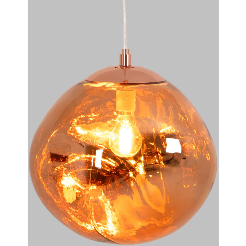 foto del prodotto lampada a sospensione in cristallo design 'rainy' - 36cm