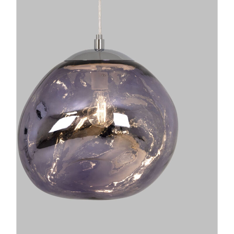 foto del prodotto lampada a sospensione in cristallo design 'rainy' - 36cm