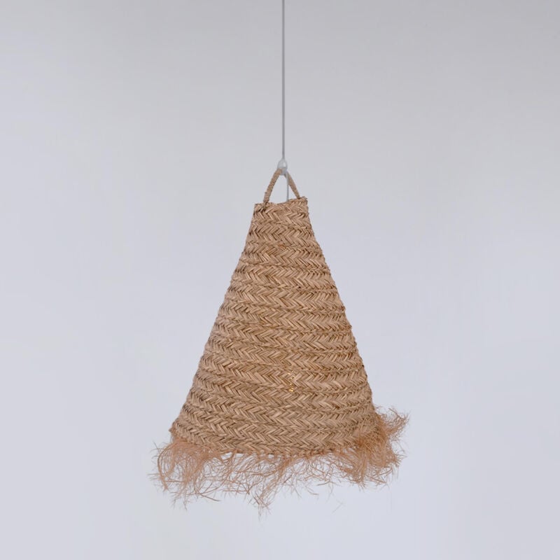 foto del prodotto lampada a sospensione in fibre naturali nam xl 