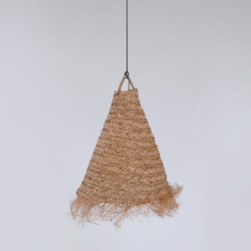 foto del prodotto lampada a sospensione in fibre naturali nam xl 