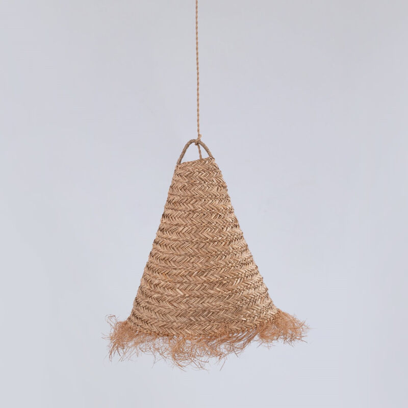 foto del prodotto lampada a sospensione in fibre naturali nam xl 
