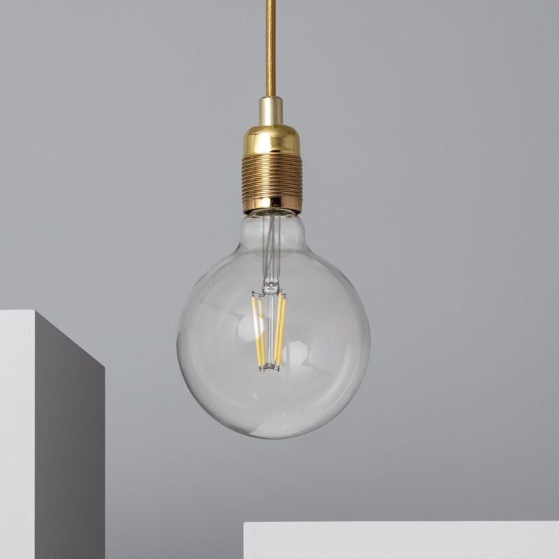 foto del prodotto lampada a sospensione in metallo bowie oro