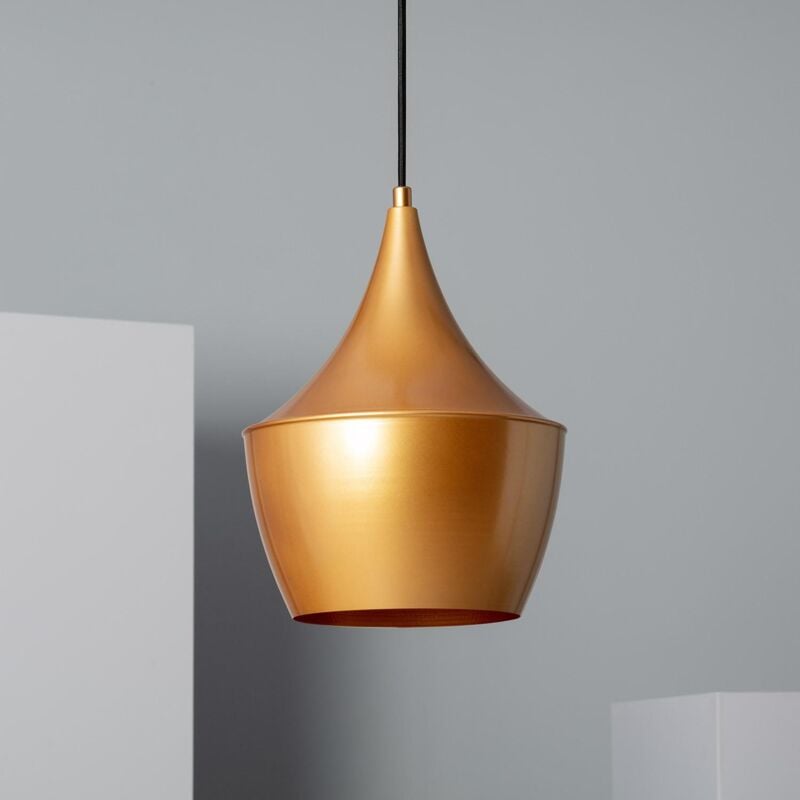 foto del prodotto lampada a sospensione in metallo mercury oro