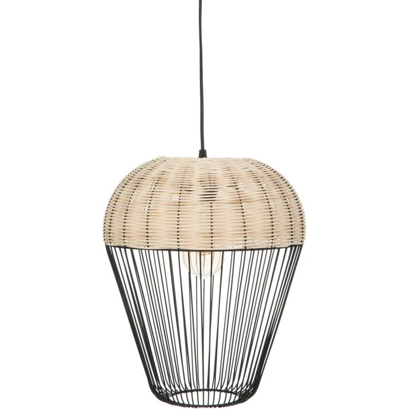 foto del prodotto lampada a sospensione in metallo nero anea d31cm atmosphera cr ateur d int rieur