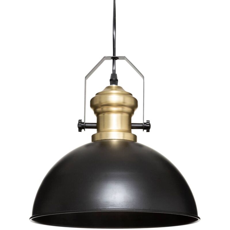foto del prodotto lampada a sospensione in metallo nero flower d31cm atmosphera cr ateur d int rieur