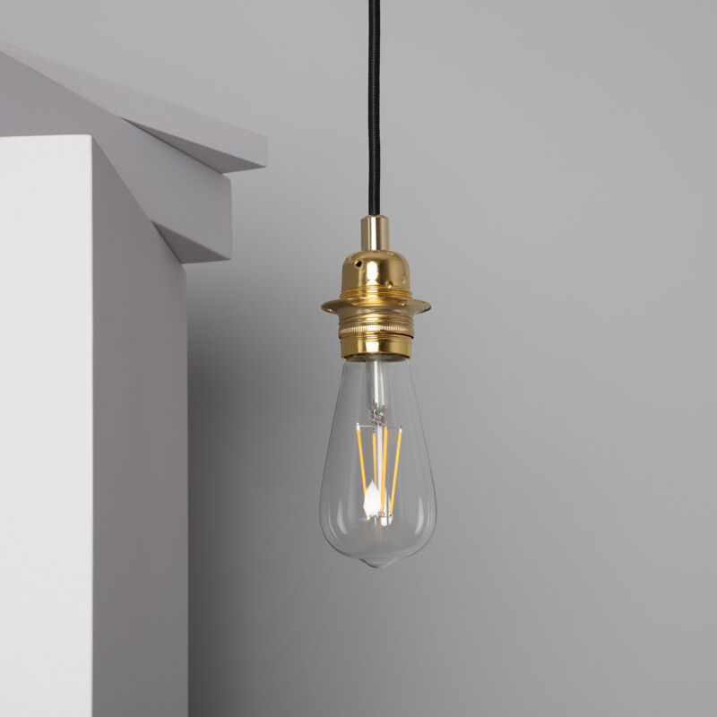foto del prodotto lampada a sospensione in metallo nhat oro