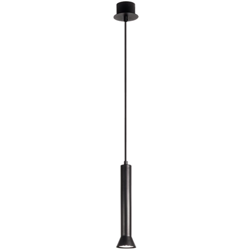 foto del prodotto lampada a sospensione in metallo verniciato nero lila piccolo d6,6 cm