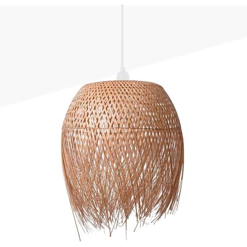 foto del prodotto lampada a sospensione in rattan java .