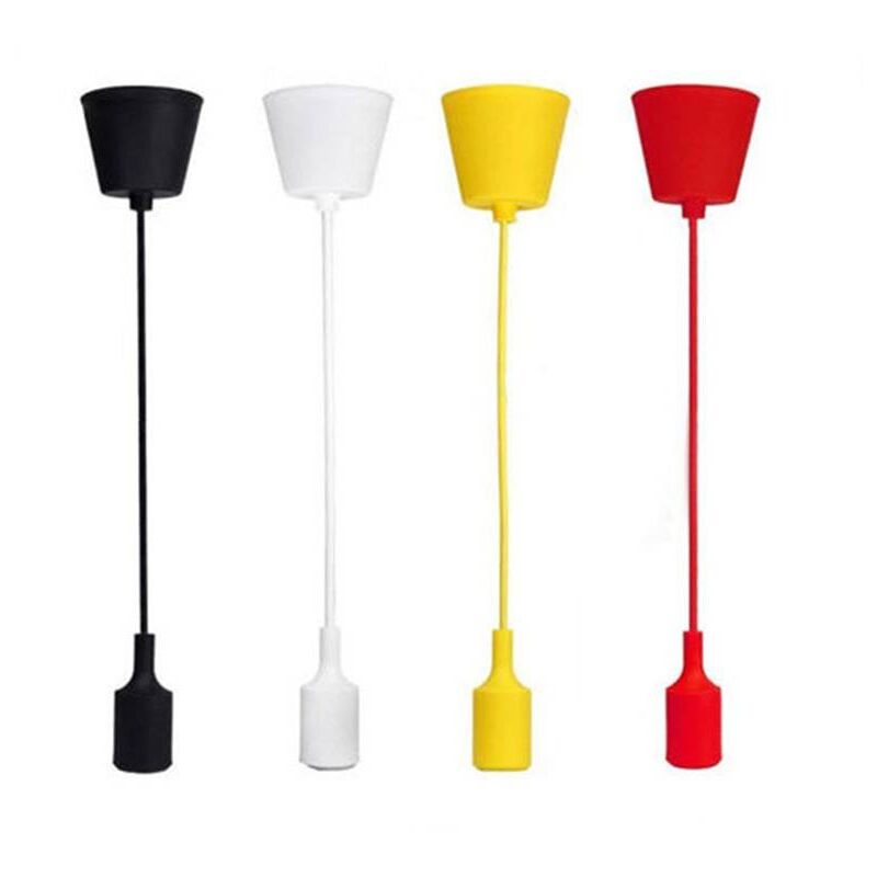 foto del prodotto lampada a sospensione in silicone e27 4 colori