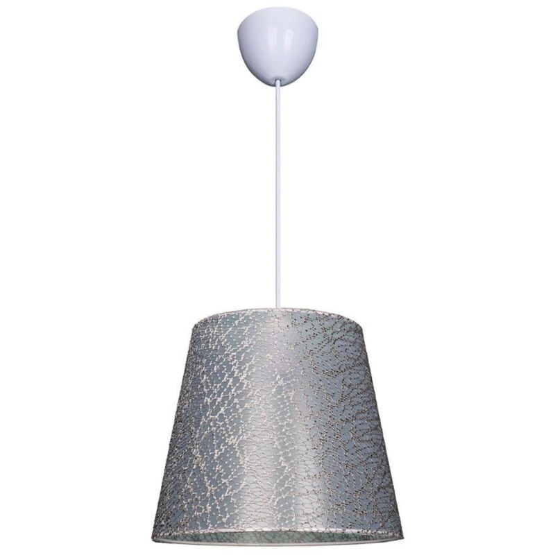 foto del prodotto lampada a sospensione in tessuto grigio conic asz0777