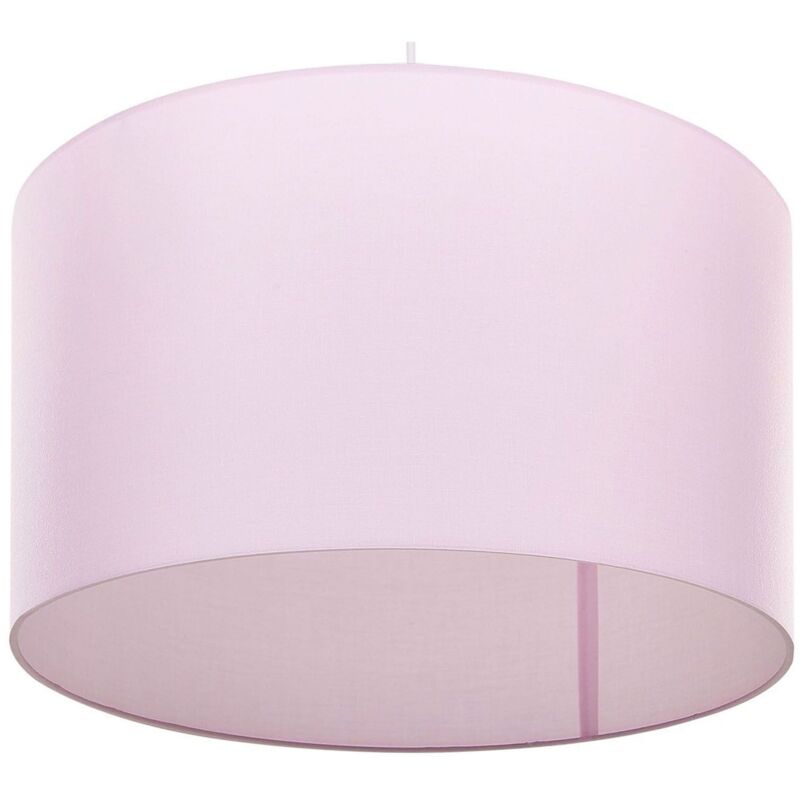 foto del prodotto lampada a sospensione in tessuto rosa con paralume tondo 1 luce 48 cm lovu