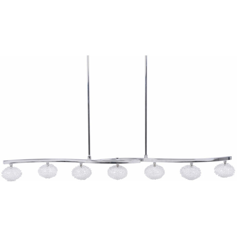 foto del prodotto lampada a sospensione in vetro con illuminazione a punti lampada a sospensione a 7 fiamme massive 40677 11 10