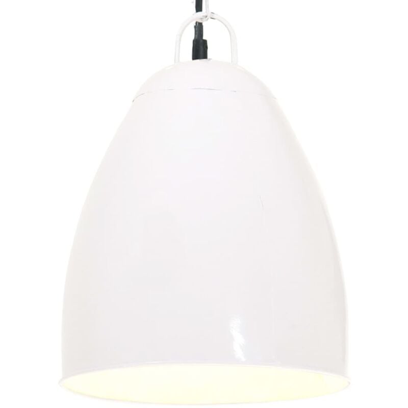 foto del prodotto lampada a sospensione industriale 25 w bianca rotonda 32 cm e27 vidaxl