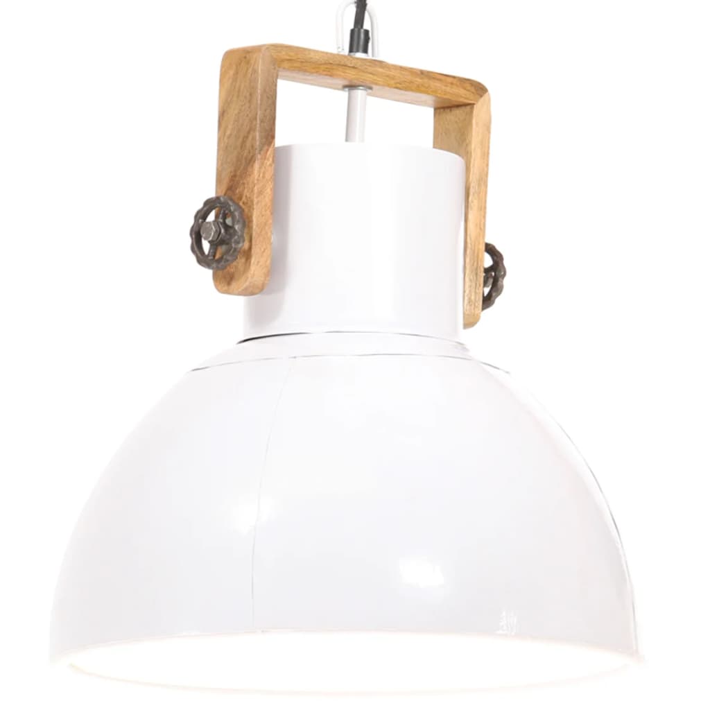foto del prodotto lampada a sospensione industriale 25 w bianca rotonda 40 cm e27 cod mxl 64543