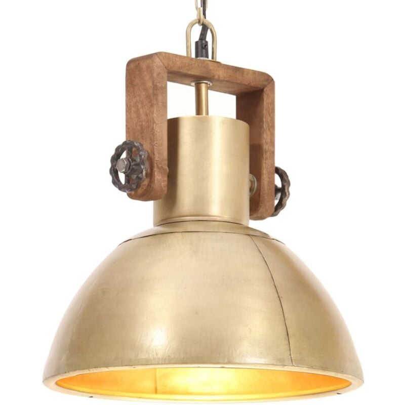 foto del prodotto lampada a sospensione industriale 25 w ottone rotonda 30 cm e27 vidaxl