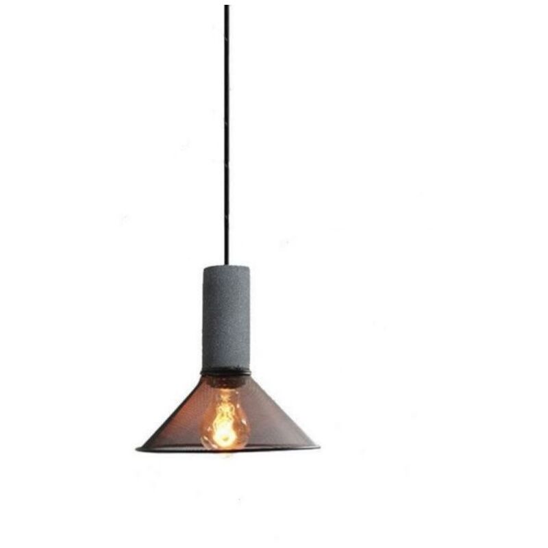 foto del prodotto lampada a sospensione industriali vintage lampadario gabbia nero plafoniera da soffitto regolabile 21,5cm