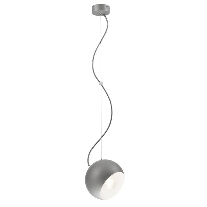 foto del prodotto lampada a sospensione inez, metallo, argento, 85x17x17 cm