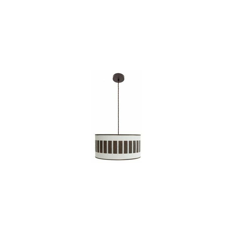 foto del prodotto lampada a sospensione ivanna 1xe27 marrone bianco ossido regx40x40 cm