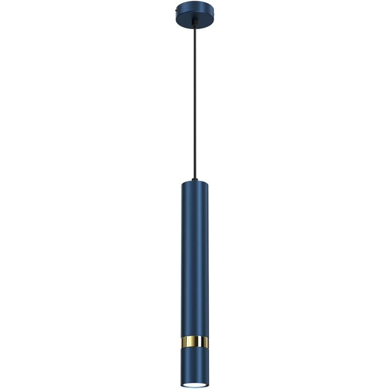 foto del prodotto lampada a sospensione joker blu navy oro 1xgu10