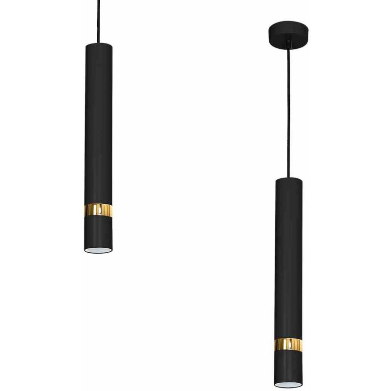 foto del prodotto lampada a sospensione joker nero oro 1xgu10